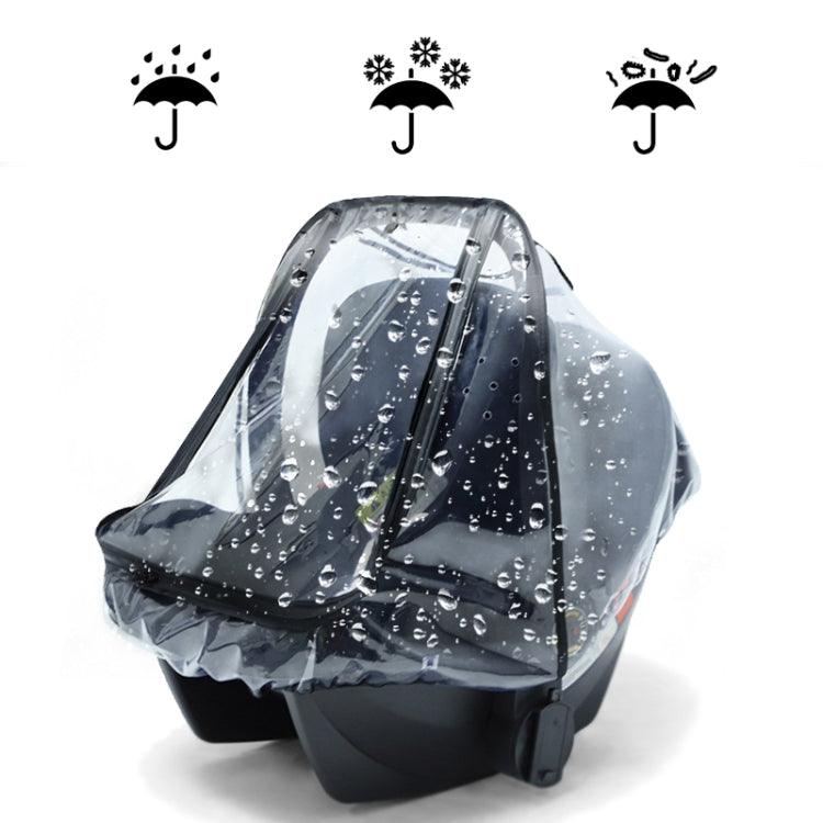 Baby Safety Seat Rain Cover Transparent EVA Stroller Baby Carriage Rain Cover - Strollers Accessories by PMC TechLife | Online Shopping South Africa | PMC TechLife