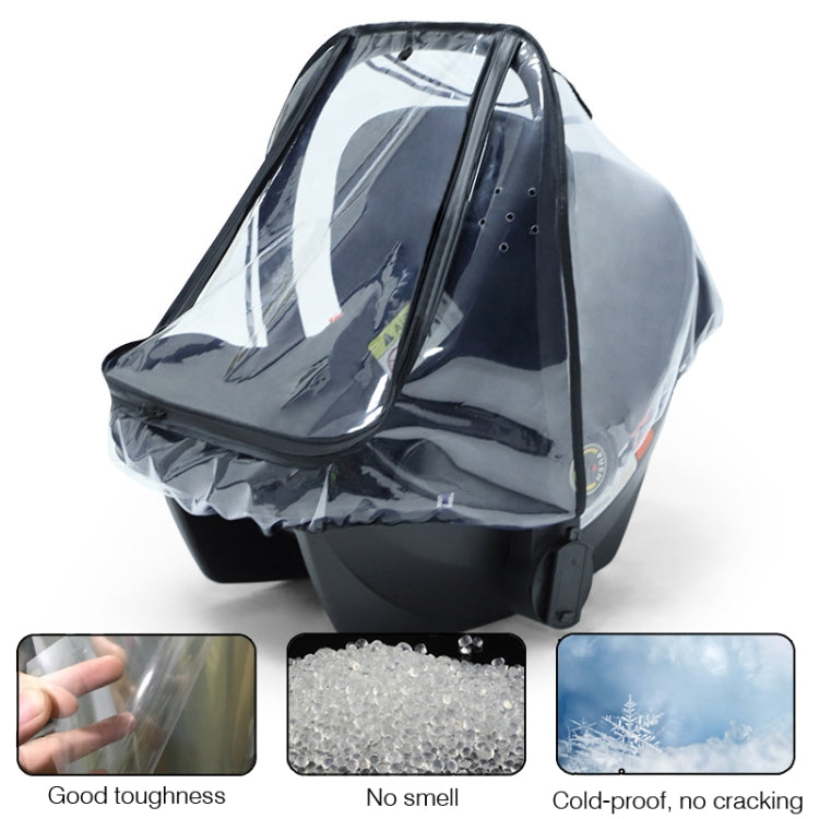 Baby Safety Seat Rain Cover Transparent EVA Stroller Baby Carriage Rain Cover - Strollers Accessories by PMC TechLife | Online Shopping South Africa | PMC TechLife