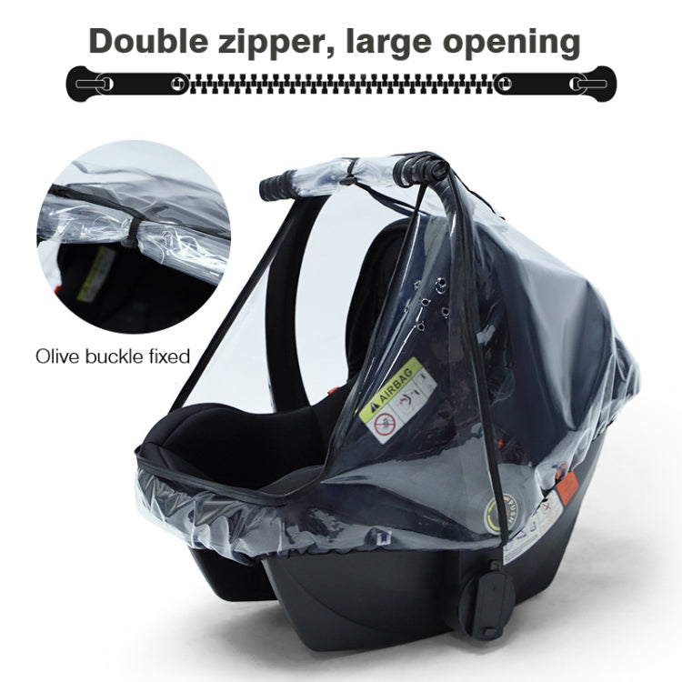 Baby Safety Seat Rain Cover Transparent EVA Stroller Baby Carriage Rain Cover - Strollers Accessories by PMC TechLife | Online Shopping South Africa | PMC TechLife
