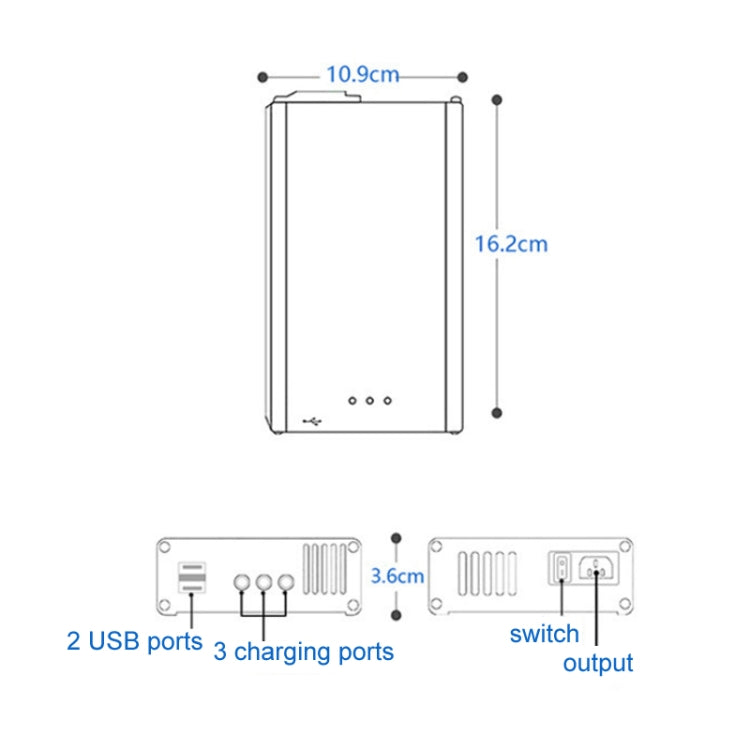 for DJI Mavic 3 YX 1 to 5 Charger With Switch(AU Plug) - Charger by PMC TechLife | Online Shopping South Africa | PMC TechLife | Buy Now Pay Later Mobicred