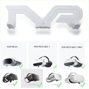 Wall Bracket Display Stand For Meta Quest 2/Pico Neo 3/Pico 4/Pro VR Accessories(White)