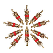 10pcs /Set Valve Core Gas Needle Car Tires Universal Vacuum Tire Exhaust Valve(Pure Copper)