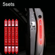 5sets Car Opening Door Anti-Collision Safety Warning Reflector(Diamond Red) - Warning Sticker by PMC TechLife | Online Shopping South Africa | PMC TechLife | Buy Now Pay Later Mobicred