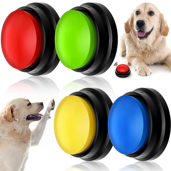 Pet Communication Button Dog Vocal Box Recording Vocalizer, Style: Recording Model(Purple)