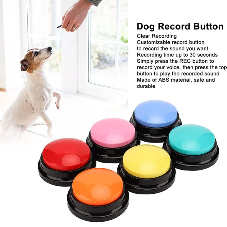Pet Communication Button Dog Vocal Box Recording Vocalizer, Style: Recording Model(Pink)