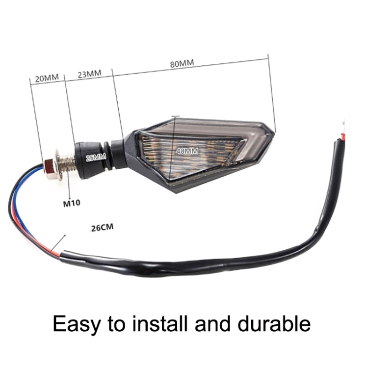 MK-236 4pcs 22LED Motorcycle V Line Two Color Turning Light Signal Angle Light(Yellow Blue) - Turn Signal by PMC Jewellery | Online Shopping South Africa | PMC Jewellery | Buy Now Pay Later Mobicred
