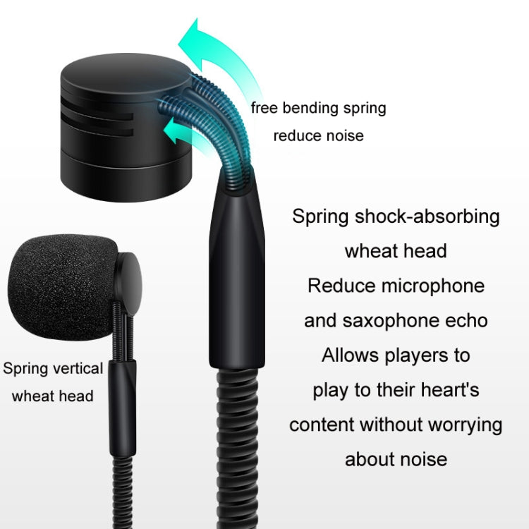 Saxophone Outdoor Performance Wireless Microphone Pickup(Black) - Wind Instruments by PMC TechLife | Online Shopping South Africa | PMC TechLife