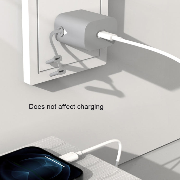For Apple 5W AC01 Charger Silicone Protective Cover(White) - free shipping - PMC Jewellery - Order now!