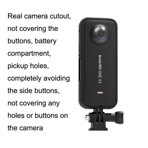 For Insta360 X3 A516 Panoramic Sports Camera Plastic Protection Border