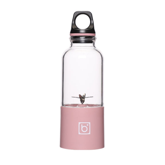 Bingo Mini Portable Juicer Home 6 Knife Head Charging Electric Juice Cup(Macaron Pink)