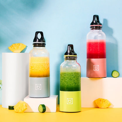 Bingo Mini Portable Juicer Home 6 Knife Head Charging Electric Juice Cup(Macaron Pink) - free shipping - PMC Jewellery - Order now!