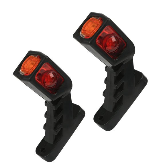 MK-216 1pair 12-24V 9LED Side Marker Lighting Outline Marker Truck Light Trailer Side Marker Lights(As Show)