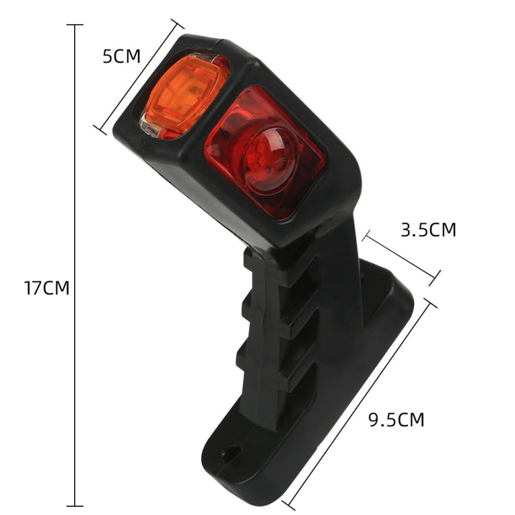 MK-216 1pair 12-24V 9LED Side Marker Lighting Outline Marker Truck Light Trailer Side Marker Lights(As Show) - Clearance Lights by PMC TechLife | Online Shopping South Africa | PMC TechLife | Buy Now Pay Later Mobicred