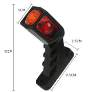 MK-216 1pair 12-24V 9LED Side Marker Lighting Outline Marker Truck Light Trailer Side Marker Lights(As Show)