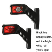 MK-216 1pair 12-24V 9LED Side Marker Lighting Outline Marker Truck Light Trailer Side Marker Lights(As Show)