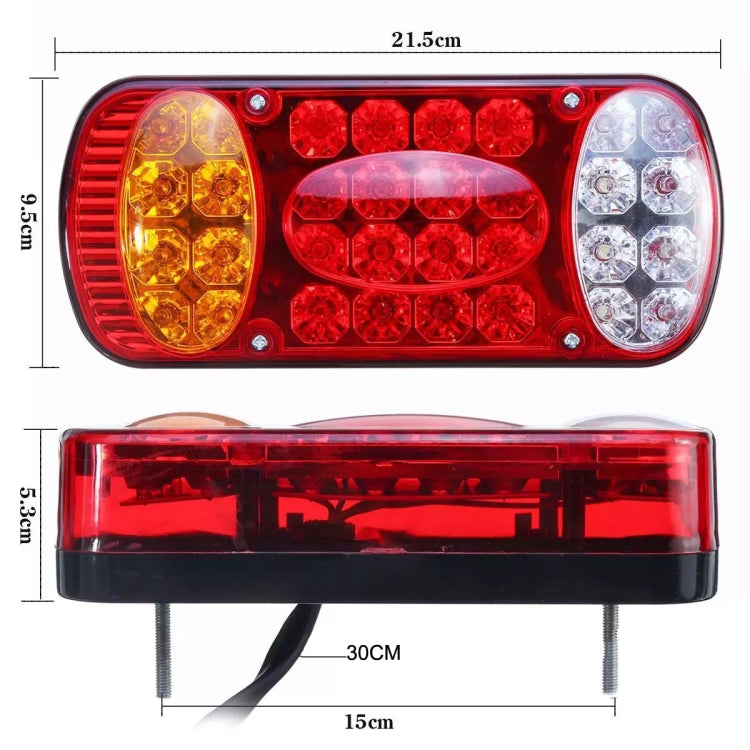 MK-231 12V Trailer Truck Car Straw Hat Lamp Beads Taillights(Red) - free shipping - PMC TechLife - Order now!