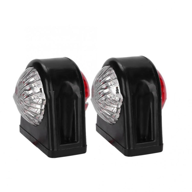 MK-249 10-30V 8LEDs Red And White Truck Round Side Light(Red White) - Running Lights by PMC TechLife | Online Shopping South Africa | PMC TechLife | Buy Now Pay Later Mobicred