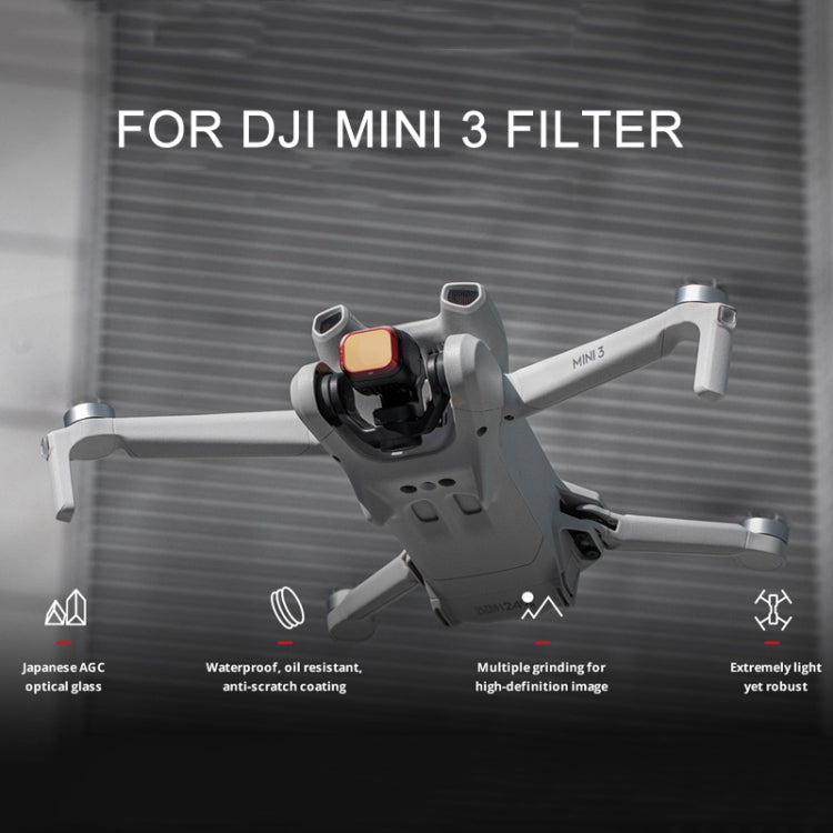 For DJI Mini 3 PGYTECH Filter Aluminum Alloy Drone Filter,Spec: ND 16/64/128/256 - free shipping - PMC Jewellery - Order now!