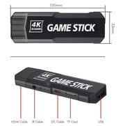 GD10 2.4G Wireless 4K HD TV Game Console PSP Game Box 32G Built-in 15,000 Games
