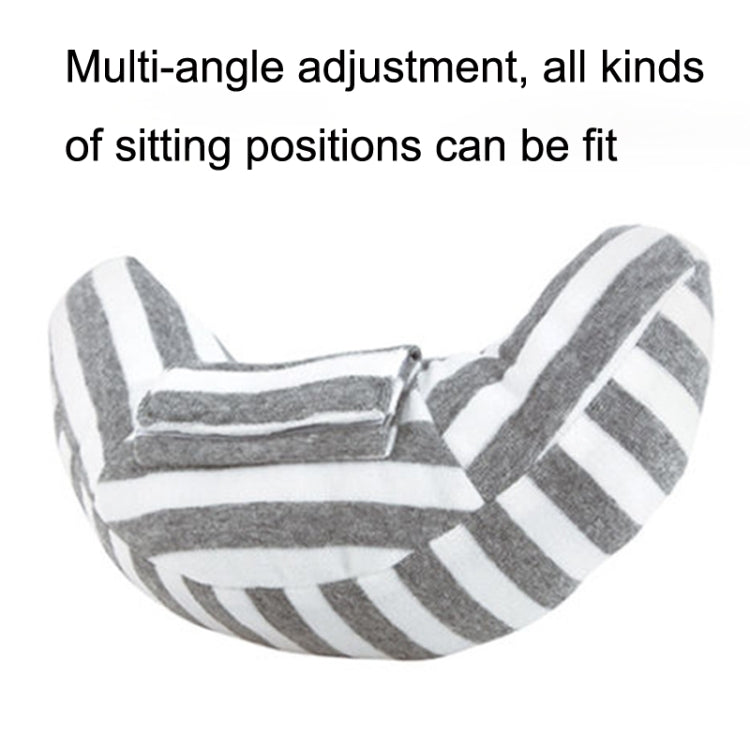 2pcs Children Neck Headrest Comfortable Shoulder Cover Car Neck Guard Pillow(Coffee Strip) - Seat Accessories by PMC Jewellery | Online Shopping South Africa | PMC Jewellery | Buy Now Pay Later Mobicred