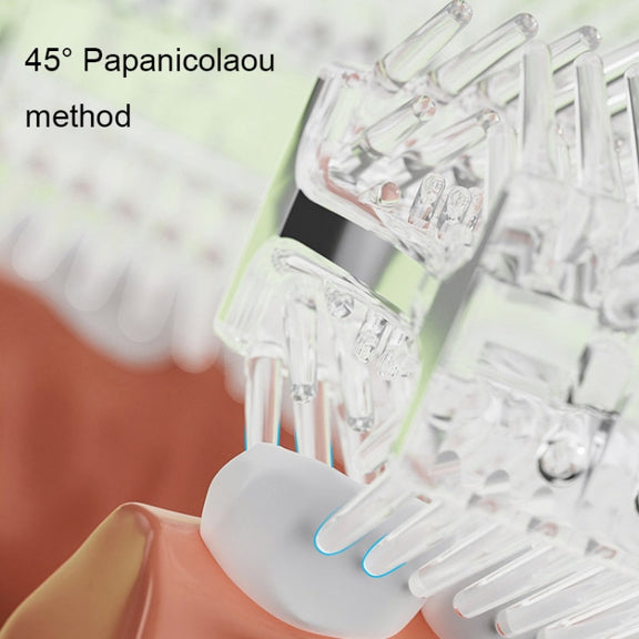 S8 2pcs Children Cartoon Animal Manual U-shaped Silicone Toothbrush for 2-12 Years Old(Green Frog)