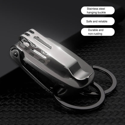 HONEST Metal Spring Clip Keychain Car Key Holder Waist Hanging Buckle(White) - free shipping - PMC Jewellery - Order now!