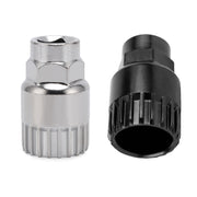 Mountain Bike Square Hole Removal Installation Shaft Sleeve(Silver)