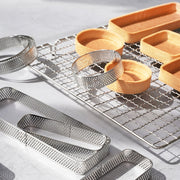 BN1006 Stainless Steel Mousse Circle Thickened Perforated Cake Mold DIY Baking Tools, Specification: Round 3.5 inches
