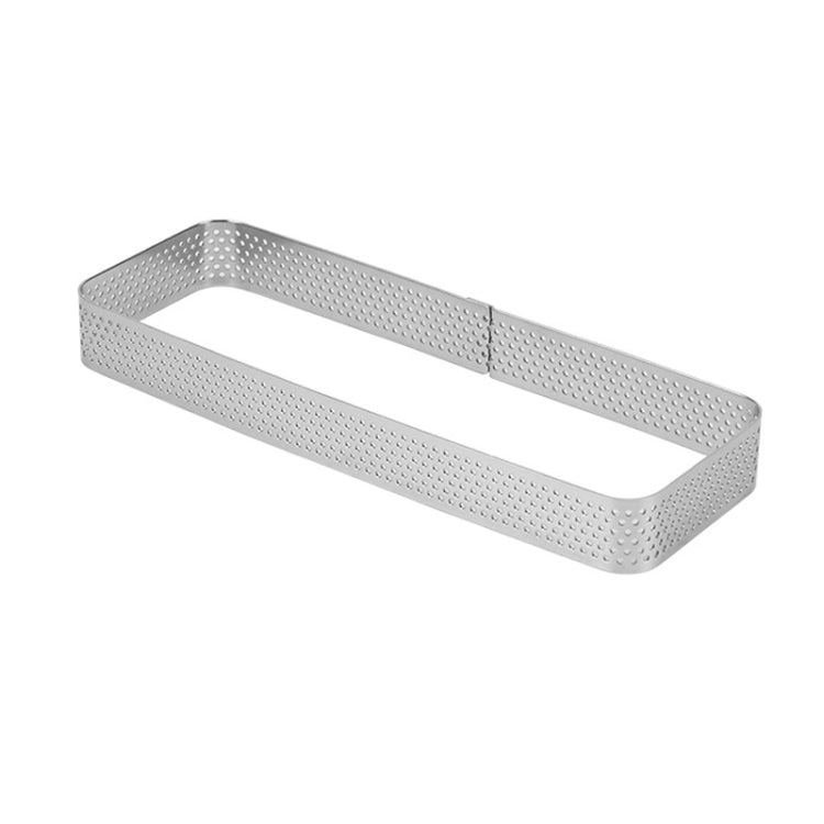 BN1006 Stainless Steel Mousse Circle Thickened Perforated Cake Mold DIY Baking Tools, Specification: Rectangle 4.7 inches - Food Molds by PMC TechLife | Online Shopping South Africa | PMC TechLife