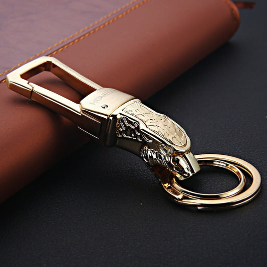 HONEST Metal Car Keychain Leopard Head Key Chain Pendant(Basic K Golden) - Key Rings by HONEST | Online Shopping South Africa | PMC Jewellery | Buy Now Pay Later Mobicred