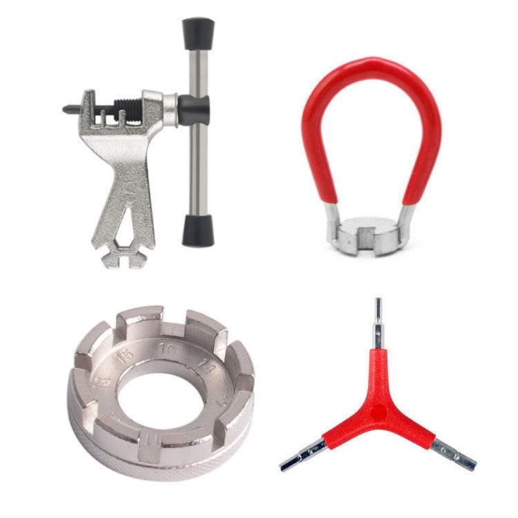 4pcs/set Spoke Tools Chrome Molybdenum Steel Mountain Bike Spoke Wrench Set - Maintenance tools by PMc TechLife | Online Shopping South Africa | PMc TechLife | Buy Now Pay Later Mobicred