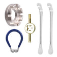 Wrench+Spoke Wrench+Valve Core Lock+2 Tire Lever Chrome Molybdenum Steel Mountain Bike Spoke Wrench Set - Maintenance tools by PMc TechLife | Online Shopping South Africa | PMc TechLife | Buy Now Pay Later Mobicred