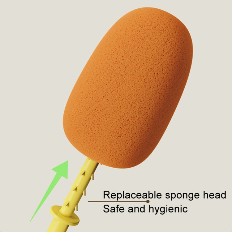 Long Handle Household Multifunctional Cup Washing Brush Carrot Shape 3 In 1 Cleaning Brush(Yellow) - Cleaning Tools by PMc TechLife | Online Shopping South Africa | PMc TechLife | Buy Now Pay Later Mobicred