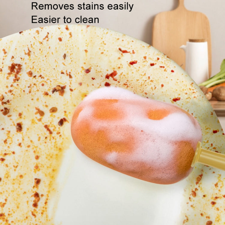 Long Handle Household Multifunctional Cup Washing Brush Carrot Shape 3 In 1 Cleaning Brush(Yellow) - Cleaning Tools by PMc TechLife | Online Shopping South Africa | PMc TechLife | Buy Now Pay Later Mobicred