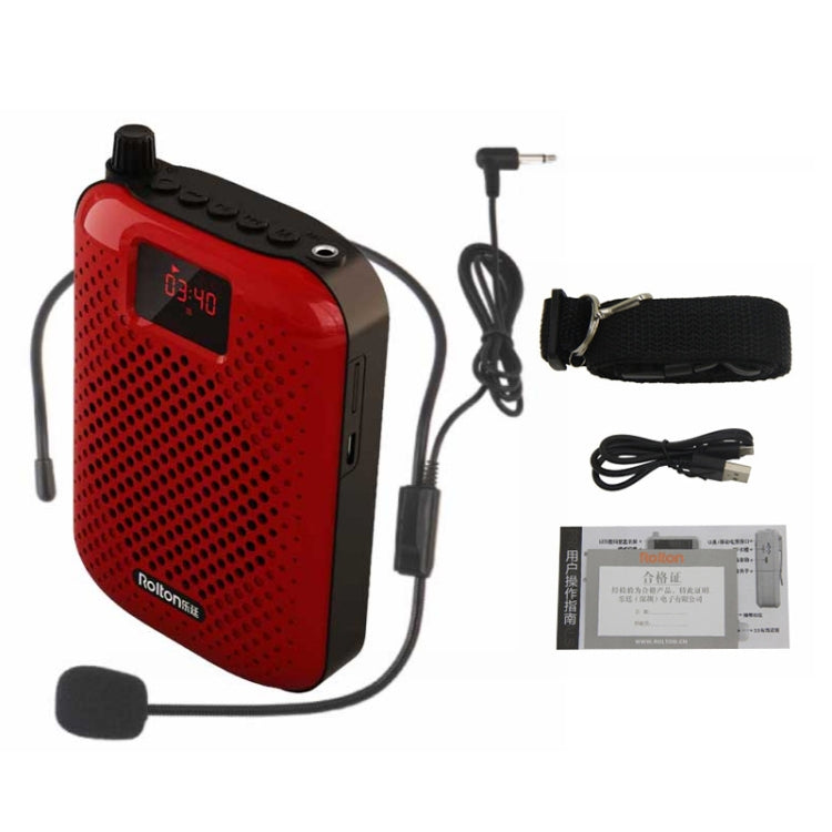 Rolton K500 Bluetooth Audio Speaker Megaphone Voice Amplifier Support FM TF Recording(Rose Gold) - Microphone by Rolton | Online Shopping South Africa | PMC TechLife | Buy Now Pay Later Mobicred
