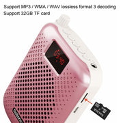 Rolton K500 Bluetooth Audio Speaker Megaphone Voice Amplifier Support FM TF Recording(Rose Gold)