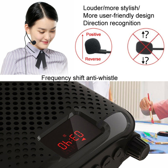 Rolton K500 Bluetooth Audio Speaker Megaphone Voice Amplifier Support FM TF Recording(Red)