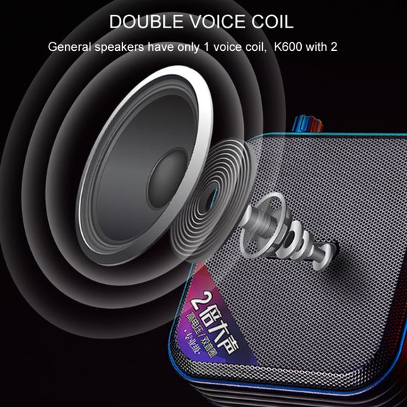 Rolton K600  7.4V Bluetooth Wireless Audio Speaker Megaphone Voice Amplifier With Transmitter(White)