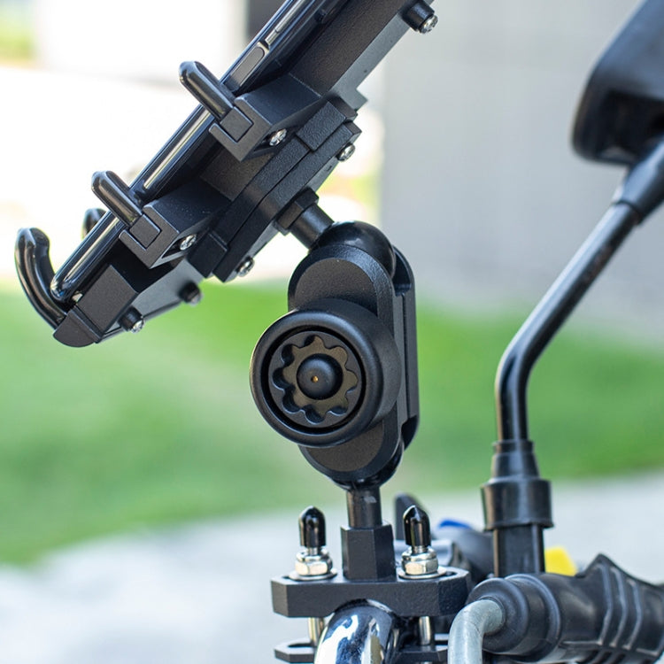 M6 Copper Nut Ant-theft Knob Motorcycle Mobile Phone Navigation Bracket Ant-theft Accessories(Black) - Holder by PMC TechLife | Online Shopping South Africa | PMC TechLife | Buy Now Pay Later Mobicred