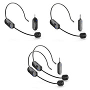 1 for 1 6.35mm Interface Wireless Head-Mounted Condenser Microphone Anti-Howling Loudspeaker