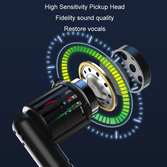 1 for 2 6.35mm Interface Wireless Head-Mounted Condenser Microphone Anti-Howling Loudspeaker