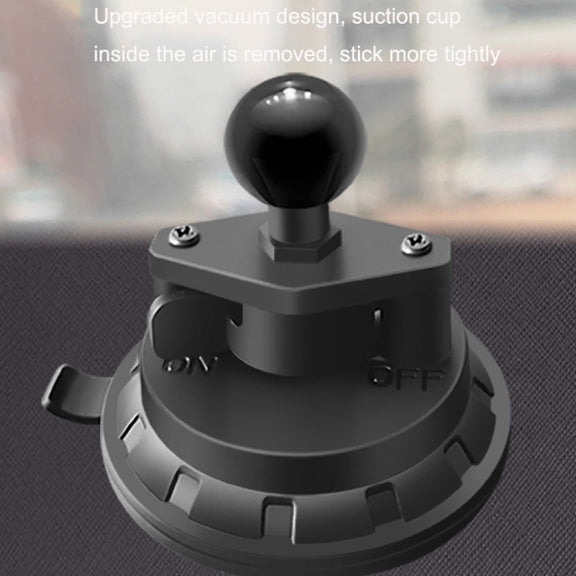 Car Windshield Dashboard Phone Holder Ball Head Suction Cup Base(Black)