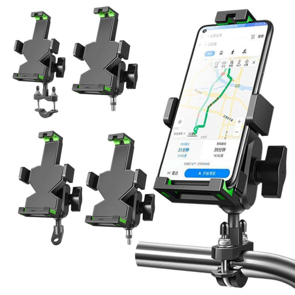 A04 Metal Motorcycle Mobile Phone Navigation Bracket Bicycle Frame Multifunctional Car Fixed Clamp(U Car Handlebar Model)