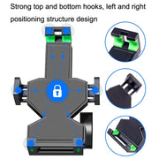 A04 Metal Motorcycle Mobile Phone Navigation Bracket Bicycle Frame Multifunctional Car Fixed Clamp(U Car Handlebar Model)