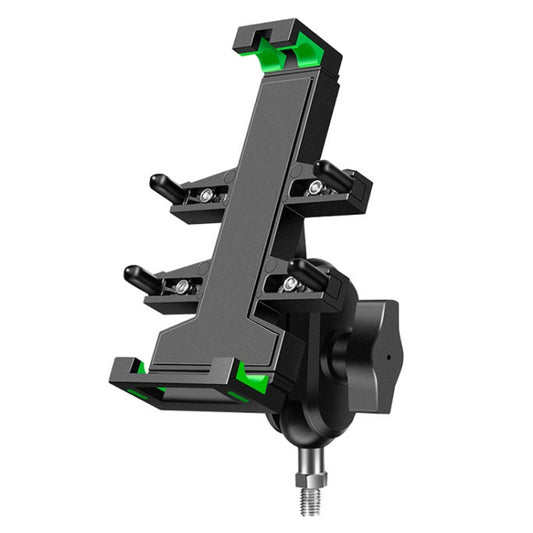 A02 Motorcycle Mobile Phone Navigation Bracket Car Riding Anti-shock Aluminum Alloy Rack(M10 Ball Header Installation Model) - free shipping - PMC Jewellery - Order now!