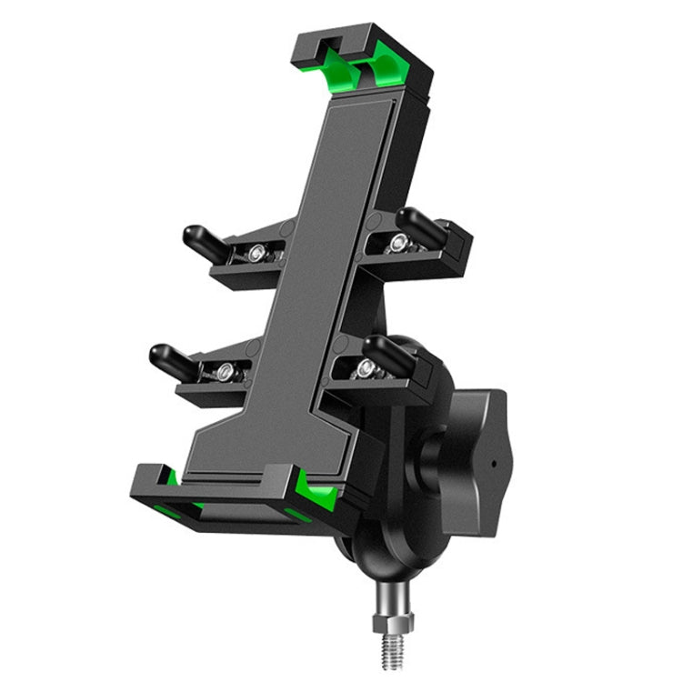 A02 Motorcycle Mobile Phone Navigation Bracket Car Riding Anti-shock Aluminum Alloy Rack(M8 Ball Header Installation Model) - Holder by PMC TechLife | Online Shopping South Africa | PMC TechLife | Buy Now Pay Later Mobicred