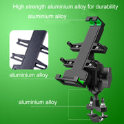 A02 Motorcycle Mobile Phone Navigation Bracket Car Riding Anti-shock Aluminum Alloy Rack(Car Handlebar Model)