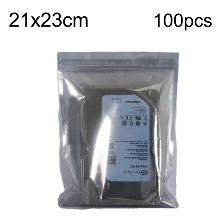 100pcs/pack 21x23cm Anti-static Shielding Bag Hard Disk Insulation Bag Electronic Plastic Motherboard Packaging Bag - Zip Lock Bags by PMC TechLife | Online Shopping South Africa | PMC TechLife
