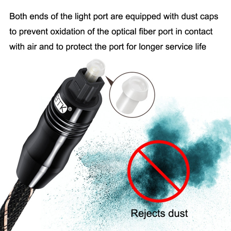 EMK QH/A6.0 Digital Optical Fiber Audio Cable Amplifier Audio Line, Length 3m(Black) - free shipping - PMC TechLife - Order now!