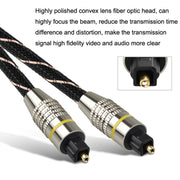 EMK HB/A6.0 SPDIF Interface Digital High-Definition Audio Optical Fiber Cable, Length: 5m(Black White Net)